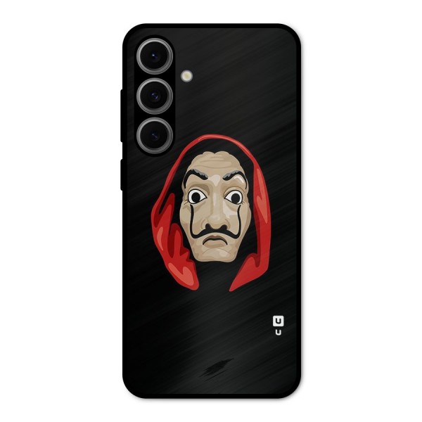 Money Heist Mask Metal Back Case for Galaxy S24 FE