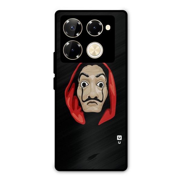 Money Heist Mask Metal Back Case for Infinix Note 40 Pro Plus