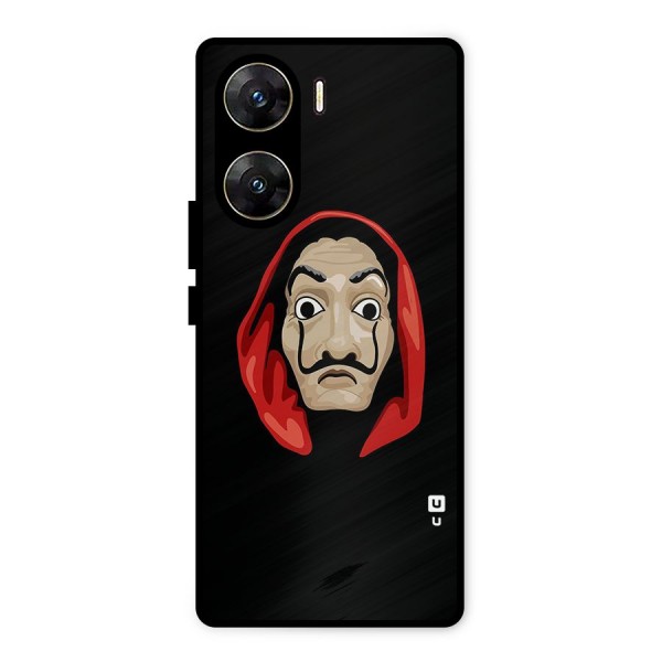 Money Heist Mask Metal Back Case for Vivo V29e