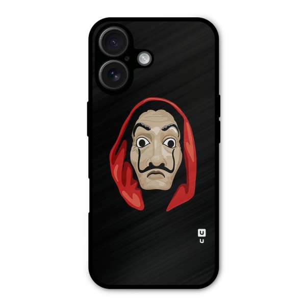Money Heist Mask Metal Back Case for iPhone 16
