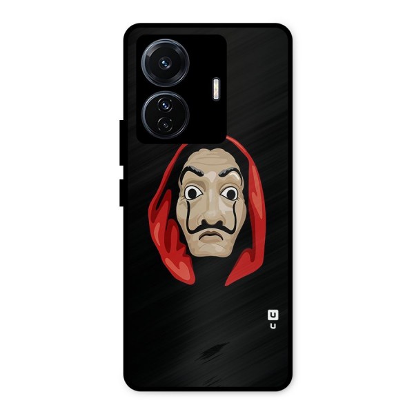 Money Heist Mask Metal Back Case for iQOO Z6