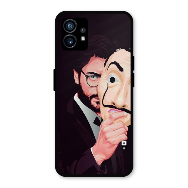 Money Heist Professor Art Metal Back Case for Nothing Phone 1