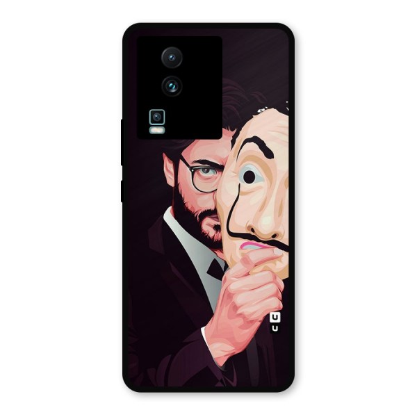 Money Heist Professor Art Metal Back Case for iQOO Neo 7 Pro