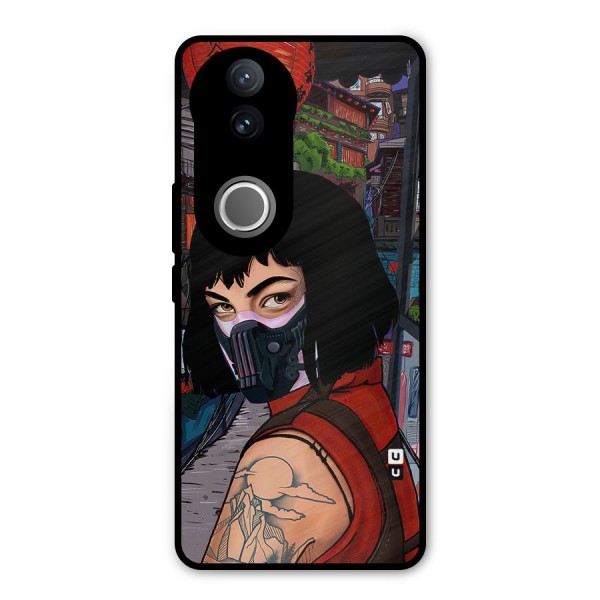 Money Heist Tokyo Mask Metal Back Case for Vivo V50e