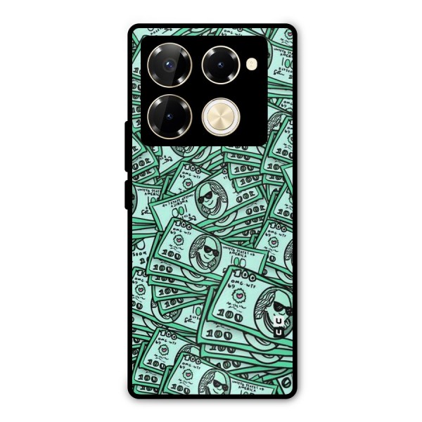 Money Swag Metal Back Case for Infinix Note 40 Pro Plus