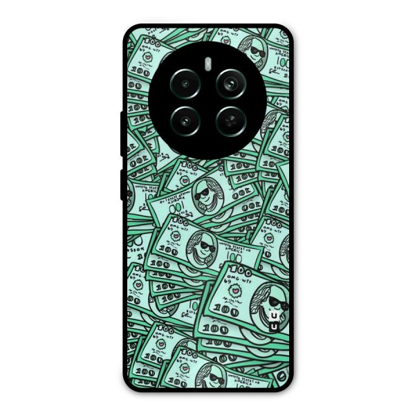 Money Swag Metal Back Case for Realme 12 Pro Plus