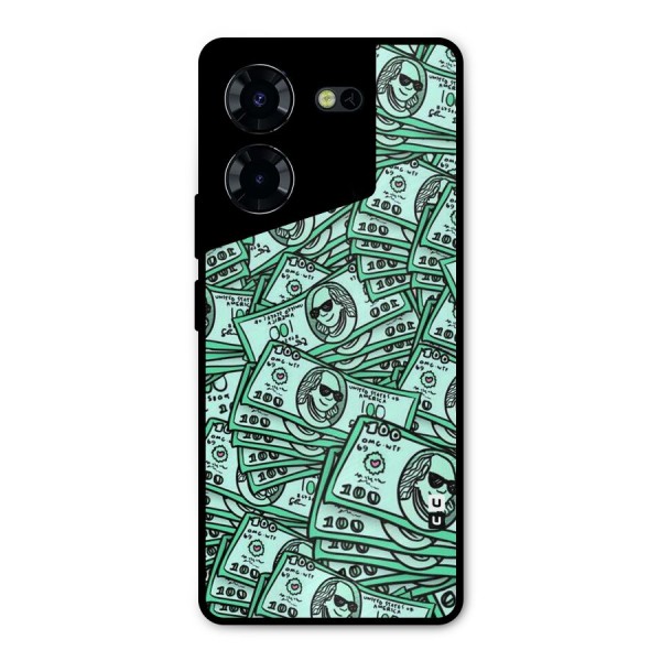 Money Swag Metal Back Case for Tecno Pova 5 Pro 5G