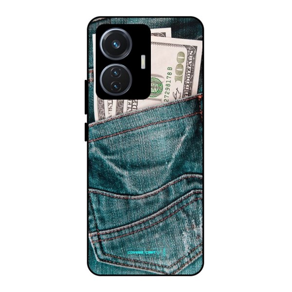 Money in Jeans Metal Back Case for iQOO Z6 44W