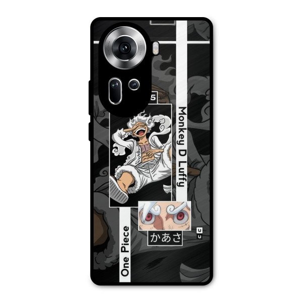 Monkey D luffy New Gear Metal Back Case for Oppo Reno11 5G