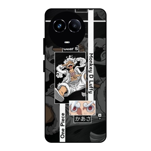 Monkey D luffy New Gear Metal Back Case for Realme 11X