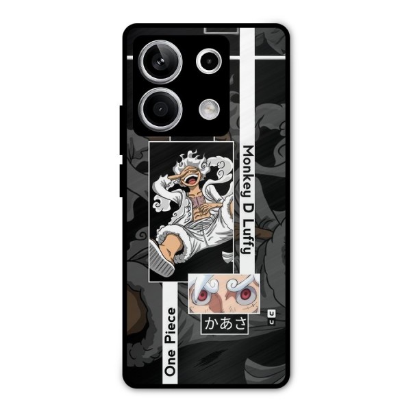Monkey D luffy New Gear Metal Back Case for Redmi Note 13 5G