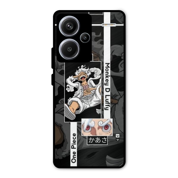 Monkey D luffy New Gear Metal Back Case for Redmi Note 13 Pro Plus