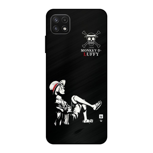 Monkey Luffy Metal Back Case for Galaxy A22 5G