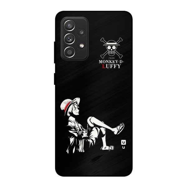 Monkey Luffy Metal Back Case for Galaxy A52
