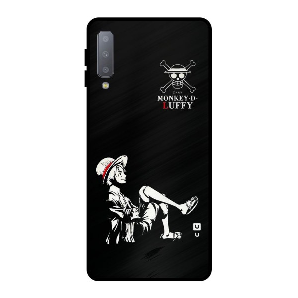 Monkey Luffy Metal Back Case for Galaxy A7 (2018)