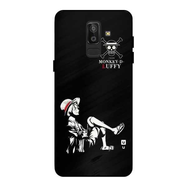Monkey Luffy Metal Back Case for Galaxy J8