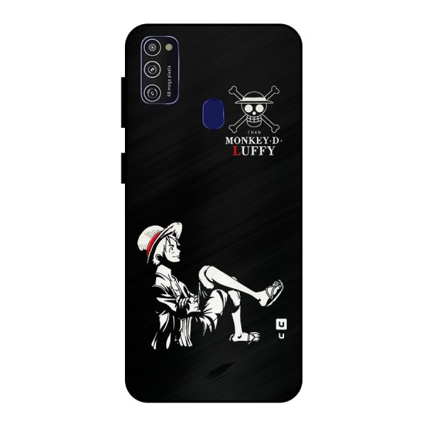Monkey Luffy Metal Back Case for Galaxy M30s