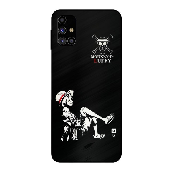 Monkey Luffy Metal Back Case for Galaxy M31s