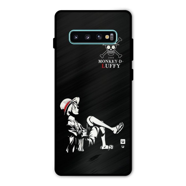 Monkey Luffy Metal Back Case for Galaxy S10 Plus