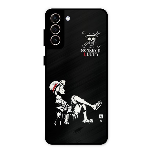 Monkey Luffy Metal Back Case for Galaxy S21 Plus