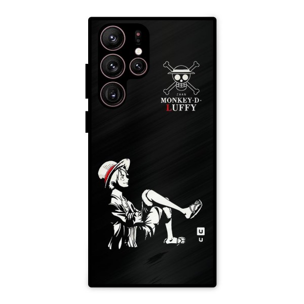 Monkey Luffy Metal Back Case for Galaxy S22 Ultra 5G