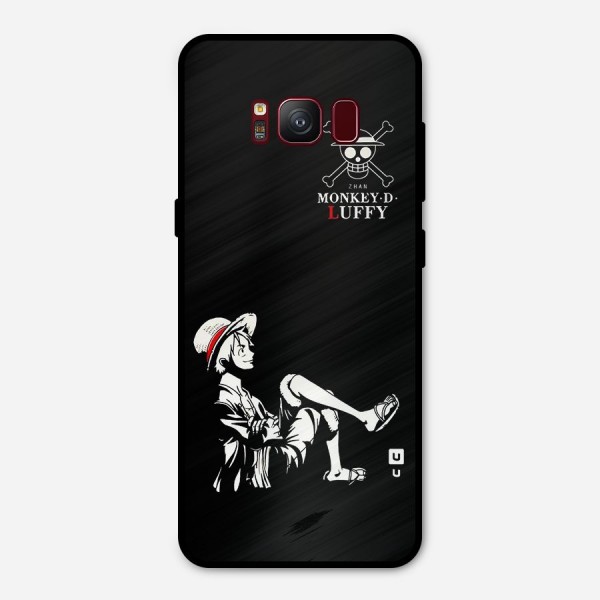 Monkey Luffy Metal Back Case for Galaxy S8