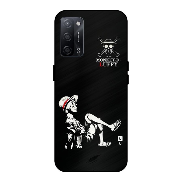 Monkey Luffy Metal Back Case for Oppo A53s 5G