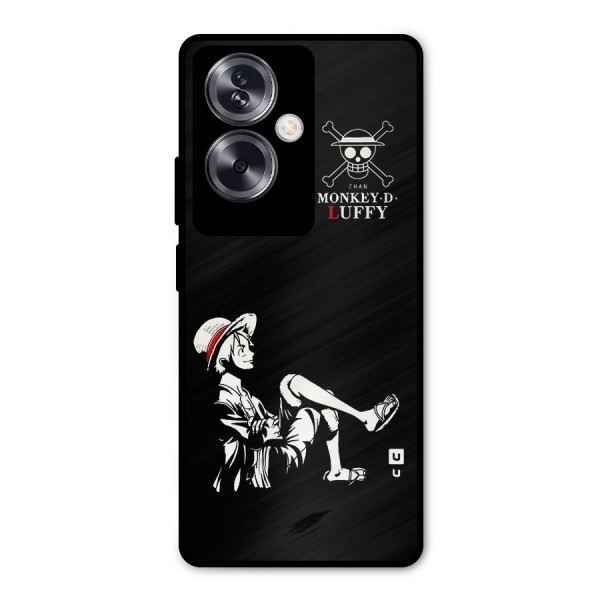 Monkey Luffy Metal Back Case for Oppo A79 5G