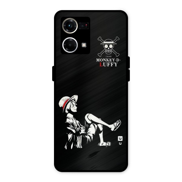 Monkey Luffy Metal Back Case for Oppo F21 Pro 4G