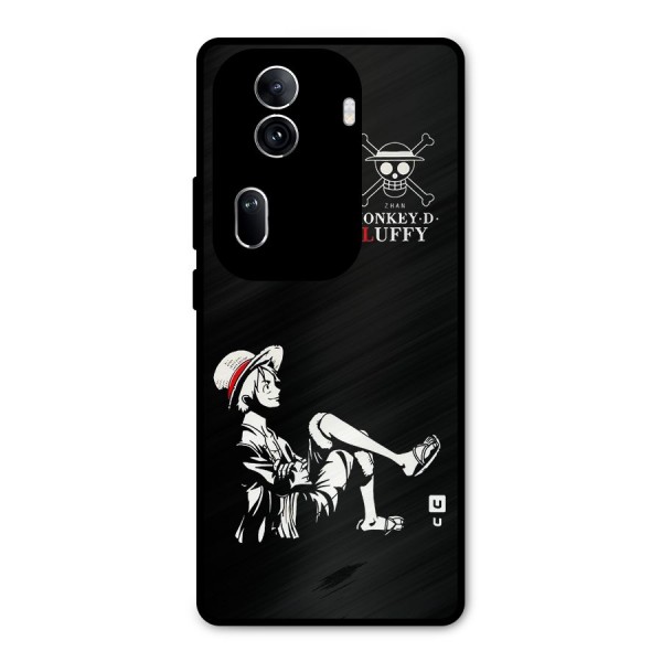 Monkey Luffy Metal Back Case for Oppo Reno11 Pro 5G