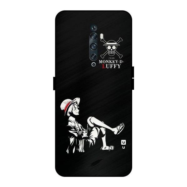 Monkey Luffy Metal Back Case for Oppo Reno2 F