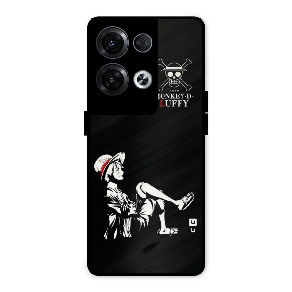 Monkey Luffy Metal Back Case for Oppo Reno8 Pro 5G