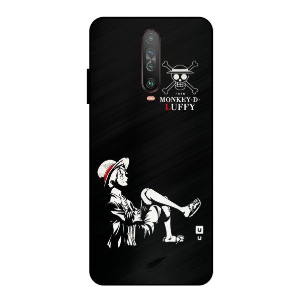 Monkey Luffy Metal Back Case for Poco X2