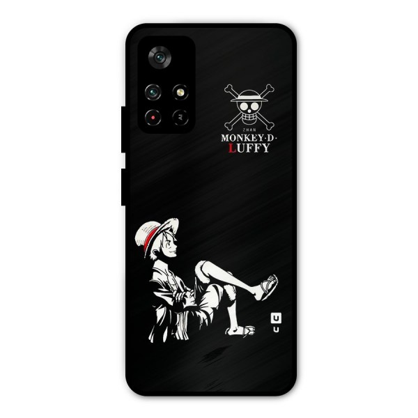 Monkey Luffy Metal Back Case for Redmi Note 11T 5G