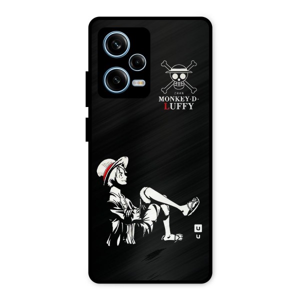 Monkey Luffy Metal Back Case for Redmi Note 12 Pro