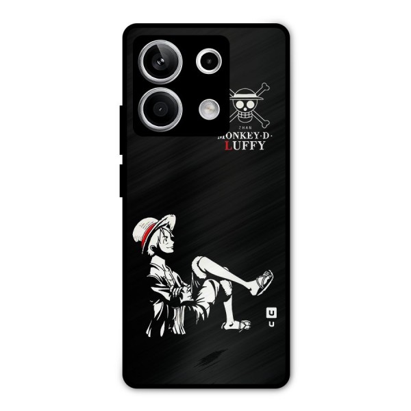 Monkey Luffy Metal Back Case for Redmi Note 13 5G