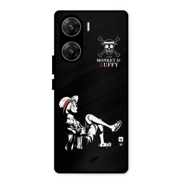 Monkey Luffy Metal Back Case for Vivo V29e