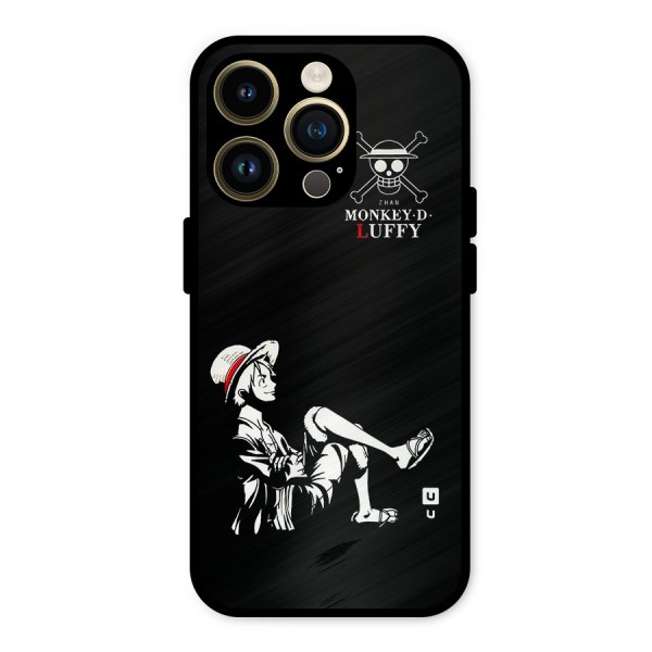 Monkey Luffy Metal Back Case for iPhone 14 Pro