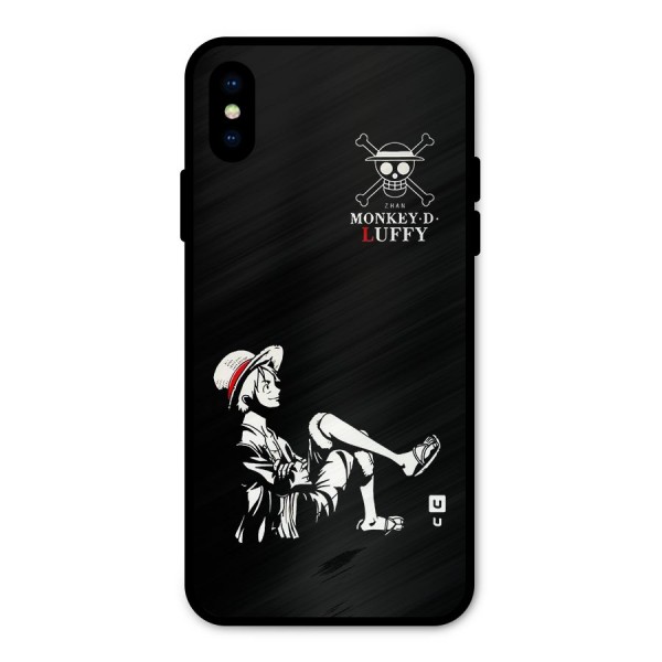 Monkey Luffy Metal Back Case for iPhone X