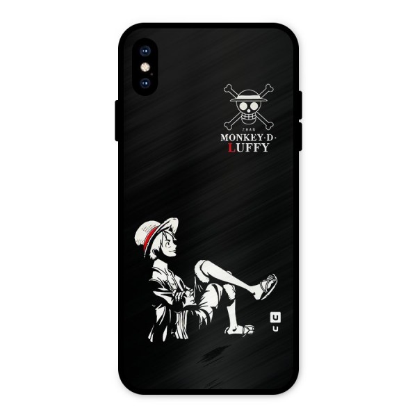 Monkey Luffy Metal Back Case for iPhone XS Max