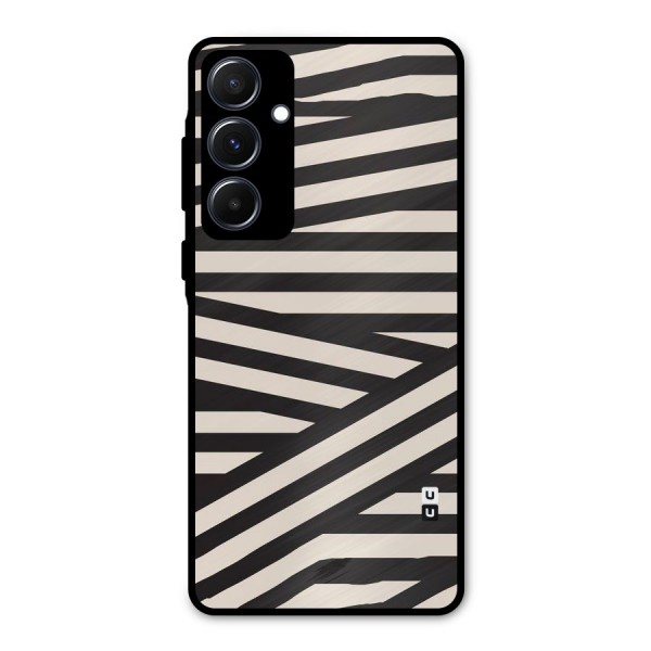 Monochrome Lines Metal Back Case for Galaxy A55