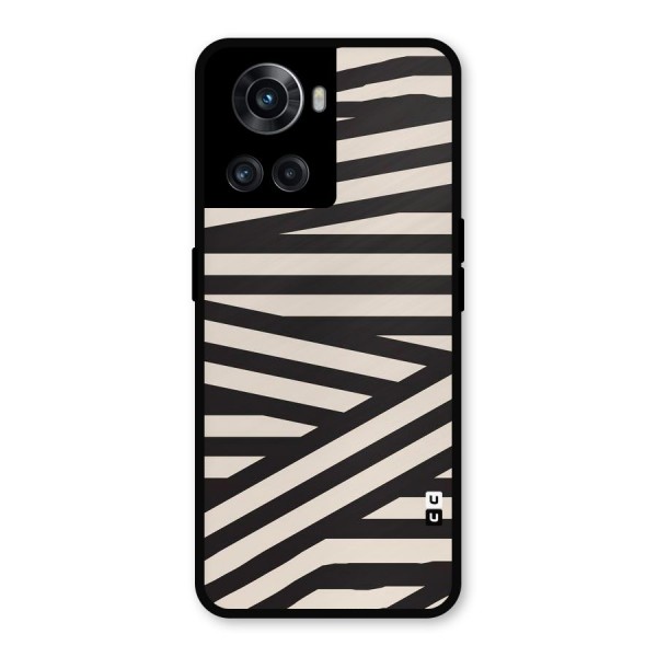 Monochrome Lines Metal Back Case for OnePlus 10R