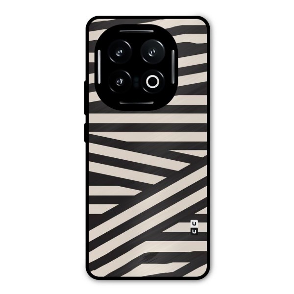 Monochrome Lines Metal Back Case for iQOO 13