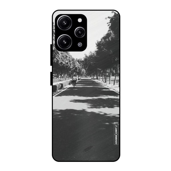 Monochrome Path Glass Back Case for Redmi 12 4G