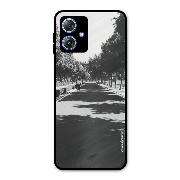 Monochrome Path Metal Back Case for Moto G54