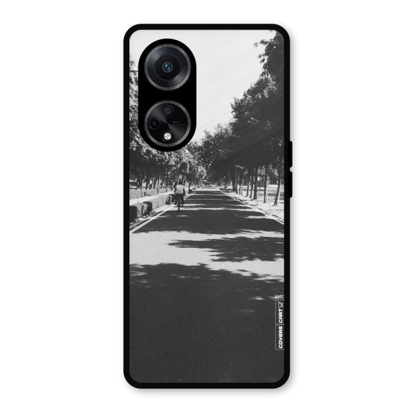 Monochrome Path Metal Back Case for Oppo F23