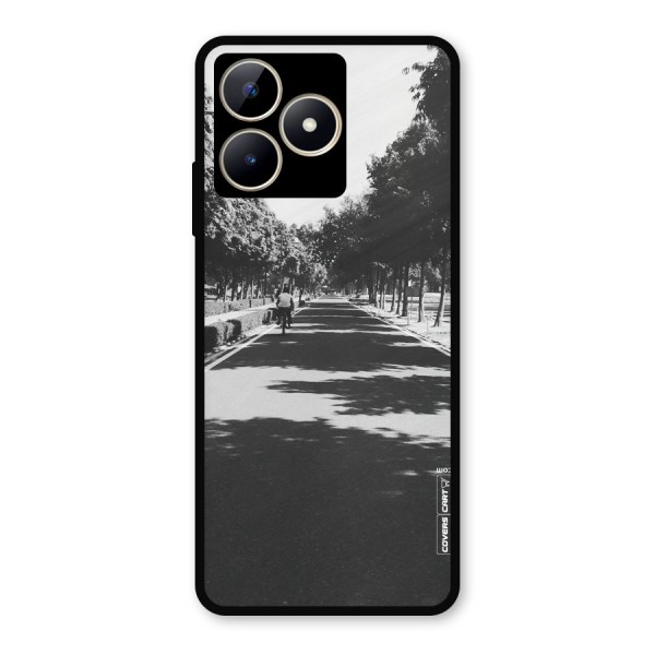 Monochrome Path Metal Back Case for Realme C53
