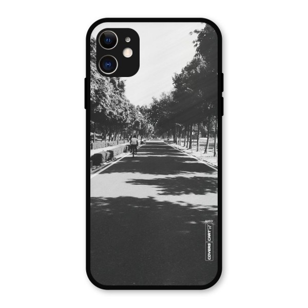 Monochrome Path Metal Back Case for iPhone 11