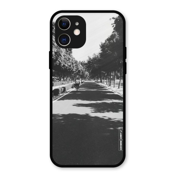 Monochrome Path Metal Back Case for iPhone 12