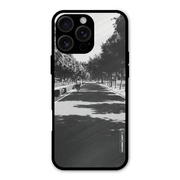 Monochrome Path Metal Back Case for iPhone 16 Pro Max